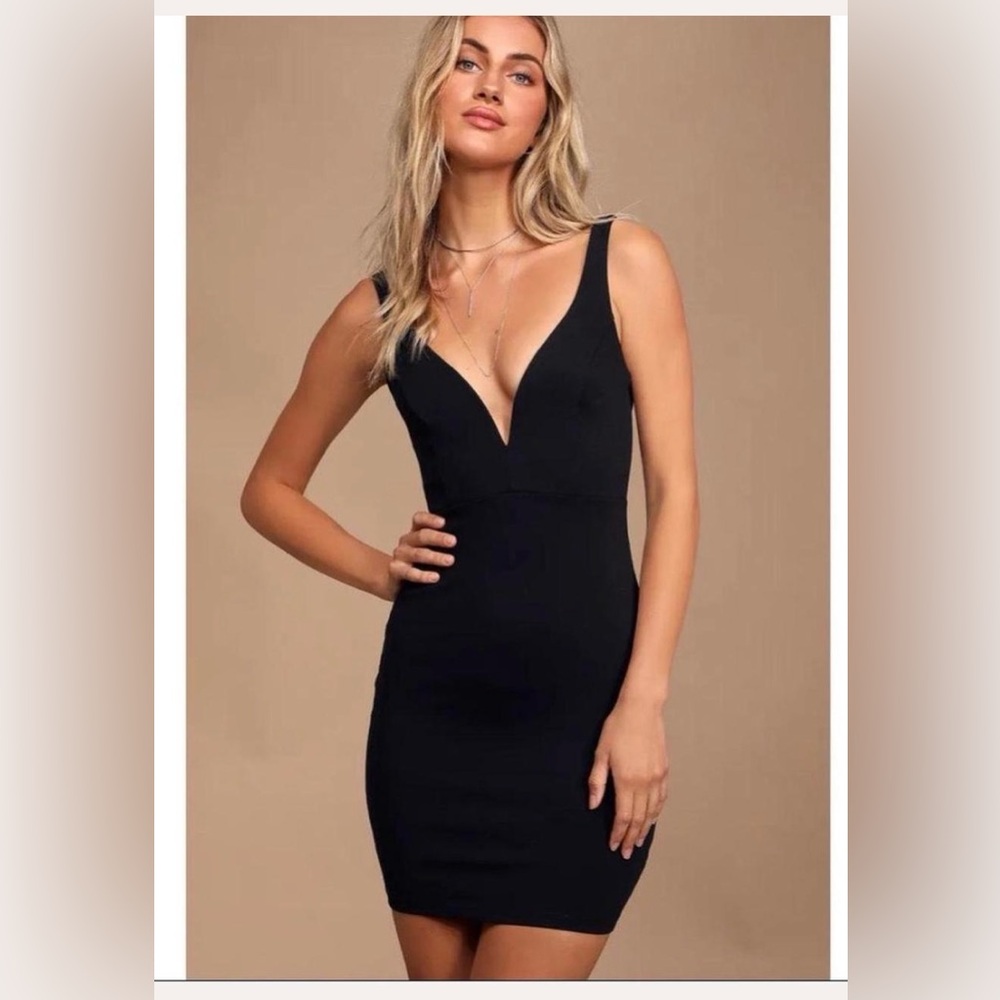 Lulus Perfect Pick Black Bodycon Dress